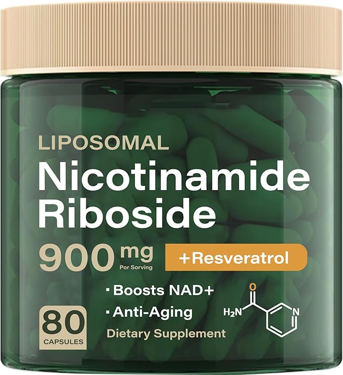 NAD Resveratrol Supplement Plus Extra Strength, Nicotinamide Riboside NR 900mg for Women & Men, NAD Supplement NMN Alternative– Liposomal Formula for Energy, Anti-Aging