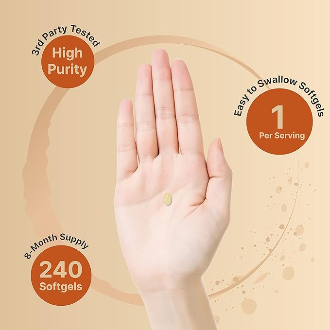 NatureBell Vitamin D3 5,000 IU + K2 100 mcg, 240 Softgels | Daily 2-in-1 Formula with Virgin Coconut Oil | Bone, Heart & Immune Support | MK-7 Form | Non-GMO, Gluten-Free