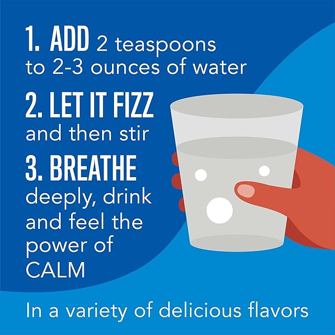 Natural Vitality Calm, Magnesium Supplement, Anti-Stress Drink Mix Powder, Gluten Free, Vegan, & Non-GMO, Watermelon, 16 oz