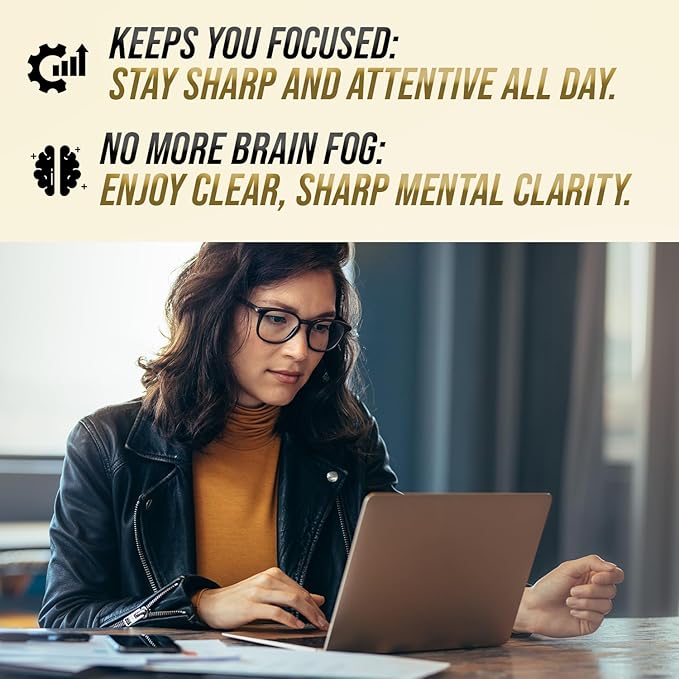 NZT-48 Brain Booster | Nootropic Brain Supplements for Memory and Focus | Premium Natural Energy Supplement with Caffeine, Phosphatidylserine, Vitamins B6 & B12, Ashwagandha | 90 Servings