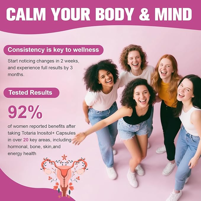 15-in-1 Myo-Inositol & D-Chiro Inositol for Women, 2050 mg Inositol Supplement w/DIM, Berberine, MTHF, Vitamin D, Clinically 40:1 Ratio, for Hormone Balance, Ovarian Function, 120 Capsules