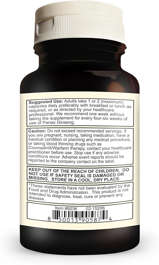Healthy Habits G2 Maxum Extra Strength Panax Ginseng Plus Ginkgo Biloba Blended to Support Energy and Cognitive Function 60 Veg Capsules per Bottle