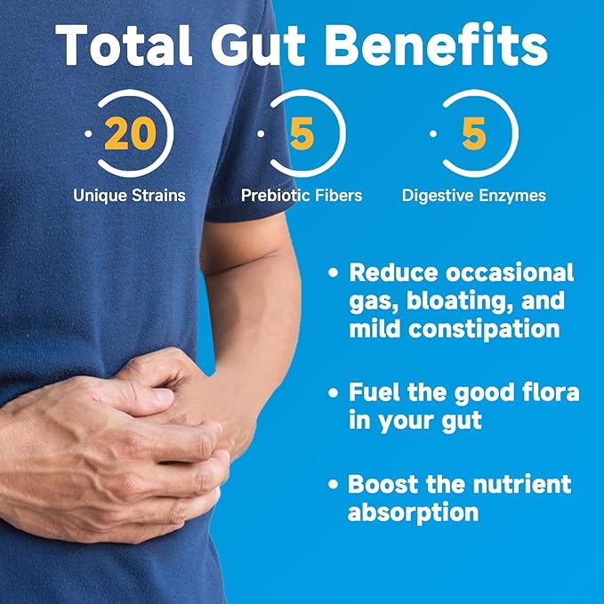 NATURE TARGET Probiotics for Men, 100 Billion CFUs Probiotics for Digestive Health with Enzymes & Prebiotics, 180 Veg Capsules, Mens Probiotic for Gut & Bloating, with Saw Palmetto for Prostate Health