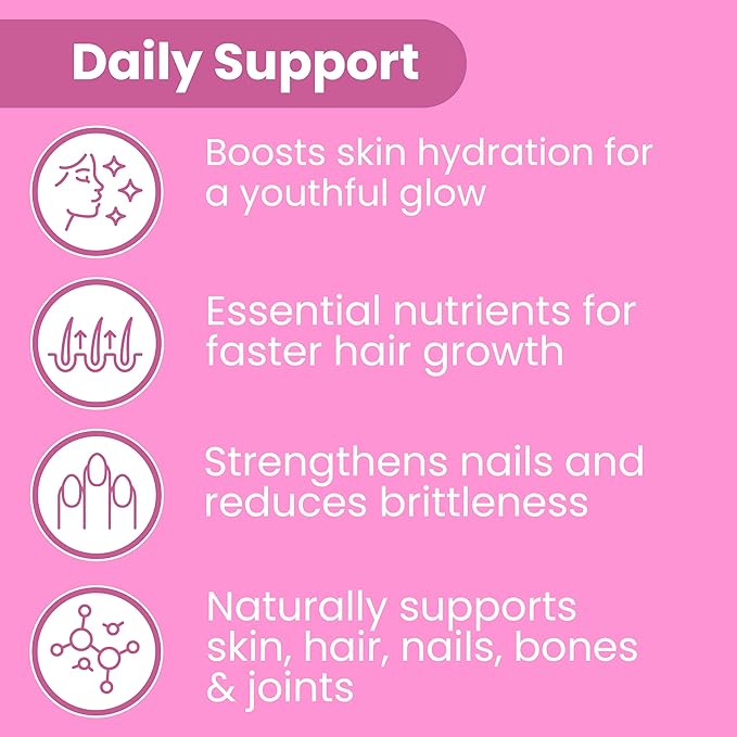 Sanar Naturals Collagen Pills with Biotin, Vitamin C - Supports Healthy Hair, Skin and Nails - Boost Hair Growth & Strong Nails - Collagen Biotin Supplement, 150 Capsules