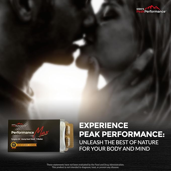 Masculinity Maximiser Supplement for Men – Energy, Endurance & Stamina Support for Improved Performance with Horny Goat Weed, Ashwagandha, Tongkat Ali & Maca – 10 Capsules