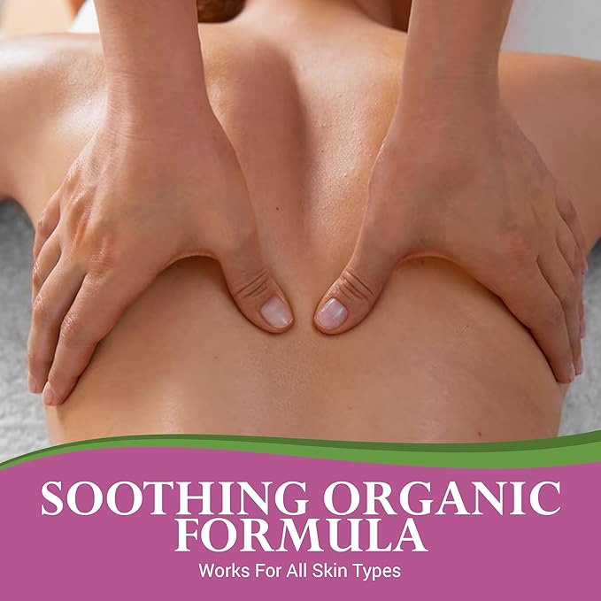 Organic Naturals Massage Oil by Lotus Touch - 100% Certified Organic - High Glide, Easy Workability - Pure Flax Seed, Olive Oil, Jojoba Oil, Shea Butter, Vitamin E Nourish and Protect Skin 1/2 Gallon