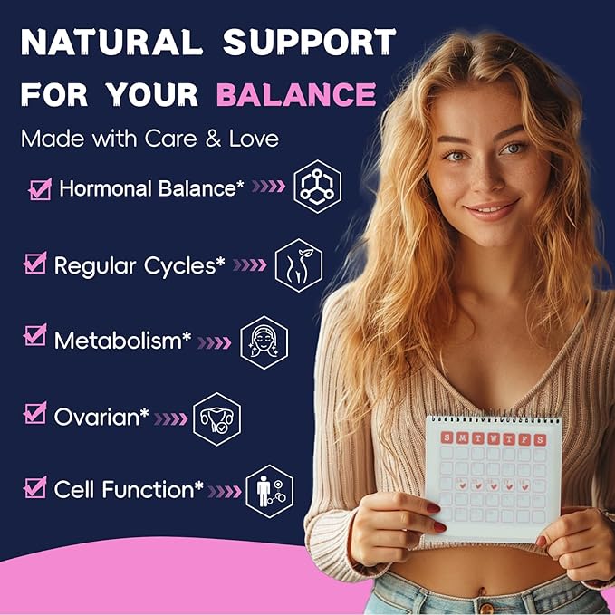 Inositol Supplement for Women with Vitamin D3, Folate, 40:1 Ratio Myo-Inositol & D-Chiro Inositol Complex, (Vitamin B8) Inositol Capsules, 180 Capsules, 60 Servings, 2 Month Supply