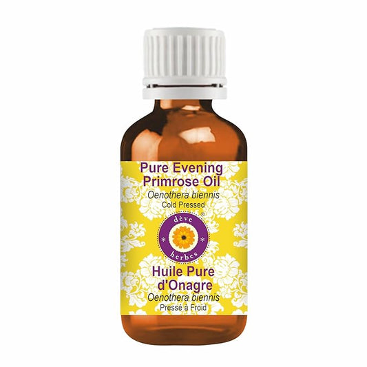 dève herbes Pure Evening Primrose Oil (Oenothera biennis) Cold Pressed 5ml (0.16 oz)
