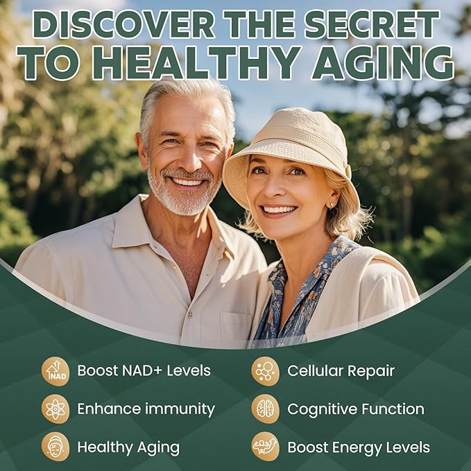Liposomal NAD+ Supplement 1200mg with Trans Resveratrol - Boost NAD+ Levels, Energy & Anti-Aging Support - Vegan, 100 Softgels