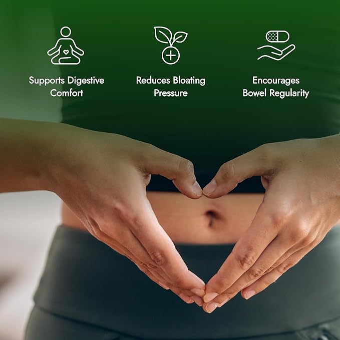 IBS Support - Vitamin D, Psyllium Husk, Fennel - 180 Capsules - 3 Month Supply