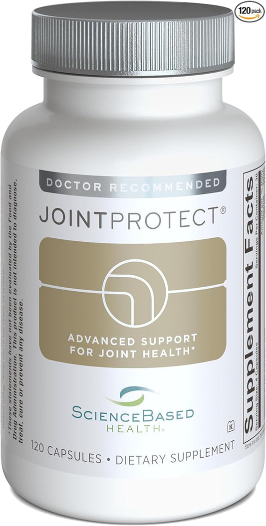 JointProtect – Advanced Joint Support with Glucosamine Sulfate, Boswellia (30% AKBA), Longvida Curcumin, FruiteX-B, and Vitamin C – Comfort, Flexibility & Cartilage Health – 120 Capsules