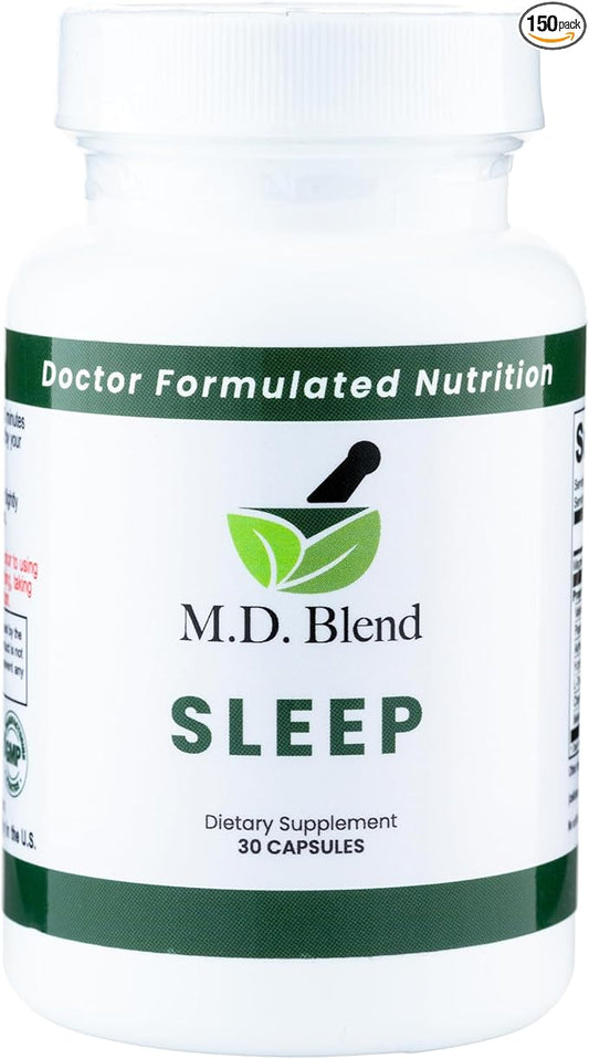 Sleep - Natural Supplement with L-Theanine, Ashwagandha, Magnesium, Valerian Root, Melatonin - Non-Habit Forming Formula for Deep Sleep & Rejuvenating Rest - 90 Capsules