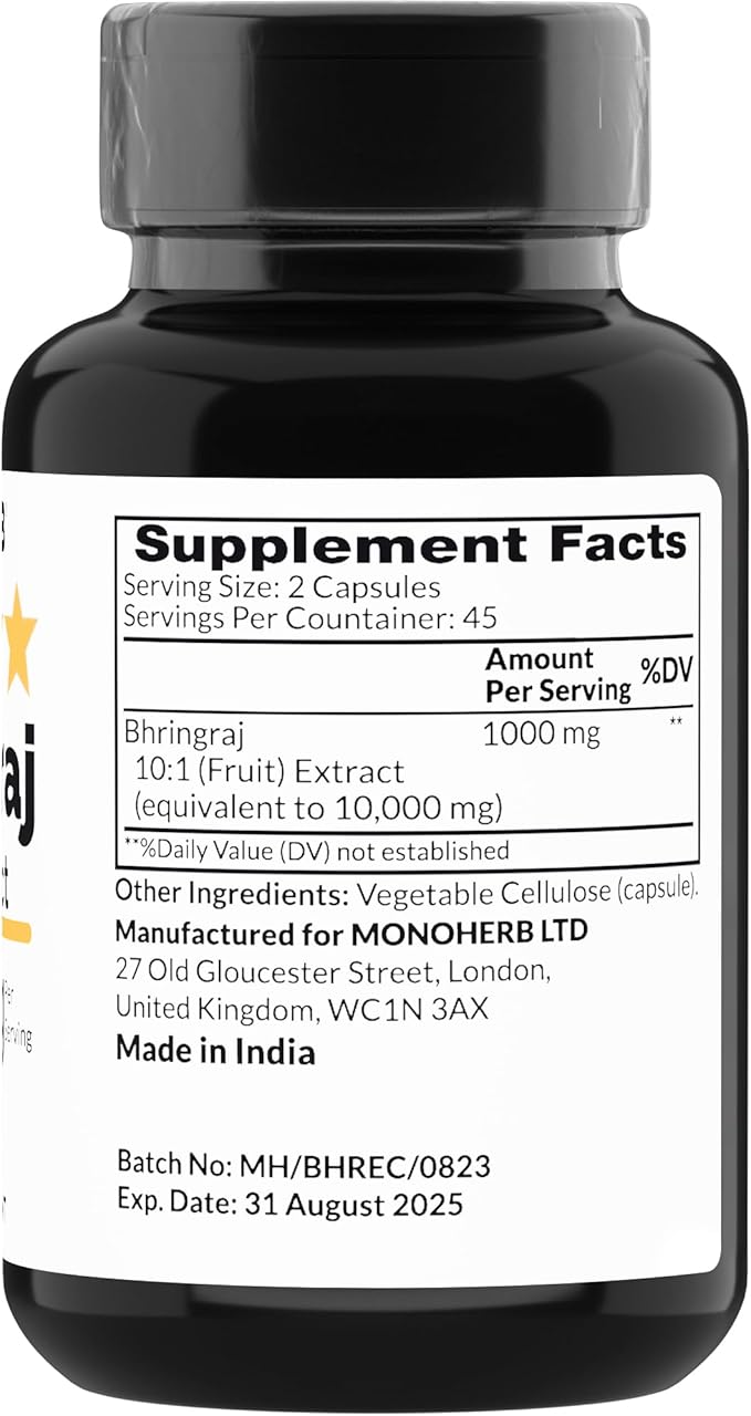 Bhringraj Extract 1000 mg - 90 Vegetarian Capsules