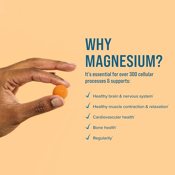 Natural Vitality Calm, Magnesium Citrate Supplement, Stress Relief Gummies, Supports a Healthy Response to Stress, Gluten Free, Vegan, Orange, 240 Gummies