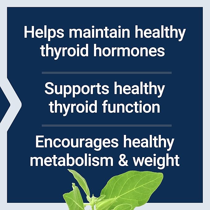 Life Extension Thyroid Support Complex - Thyroid Health Support Supplement with Vitamins A, B, Iodine, Magnesium, L-Tyrosine, Ashwagandha & Ginseng for Energy – Non-GMO, Gluten-Free - 60 Capsules