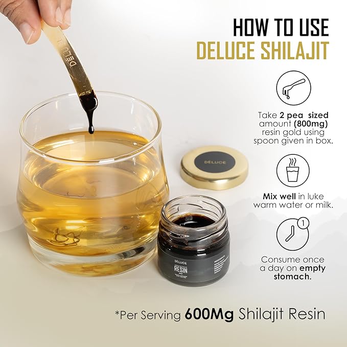 Pure Himalayan Shilajit Resin Gold (30g) | 600mg Premium Shilajit with KSM-66 Ashwagandha, Safed Musli, Gokshura | Boost Strength, Stamina & Immunity | Lab-Tested, Vegan, Gold Grade for Men & Women