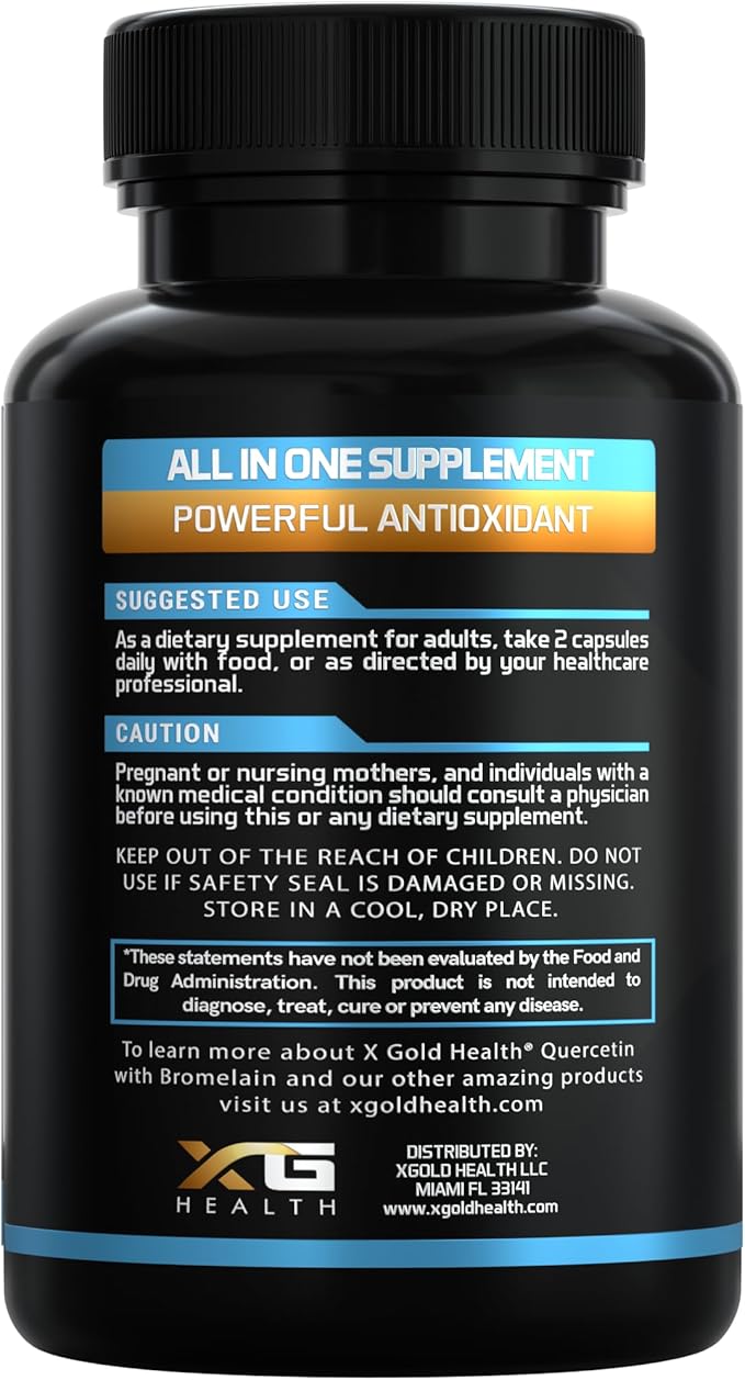NAC Supplements 1,000 mg (N-Acetyl Cysteine), Sarracenia Purpurea, Quercetin 1,000 mg, Bromelain, Zinc, Vitamin D3 + K2, Turmeric, Elderberry, Vitamin C – Antioxidant & Immune Support – Made in USA