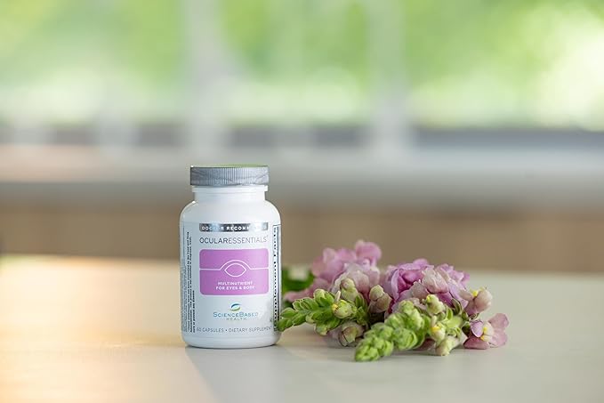 OcularEssentials – Daily Multivitamin with Eye Health Support – 30+ Nutrients Including Lutein, Zeaxanthin, Resveratrol & Plant-Based Antioxidants – 60 Capsules
