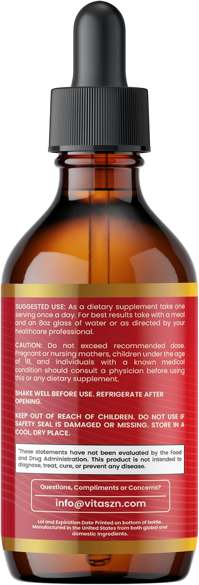 Cayenne Pepper Drops Liquid Supplement with Hawthorn Berry, Vitamin D3 + K2, Beet Root, Ceylon Cinnamon, Turmeric Curcumin, Panax Ginseng & Berberine Vegan-Friendly, Easily Absorbed 2oz - 60ml