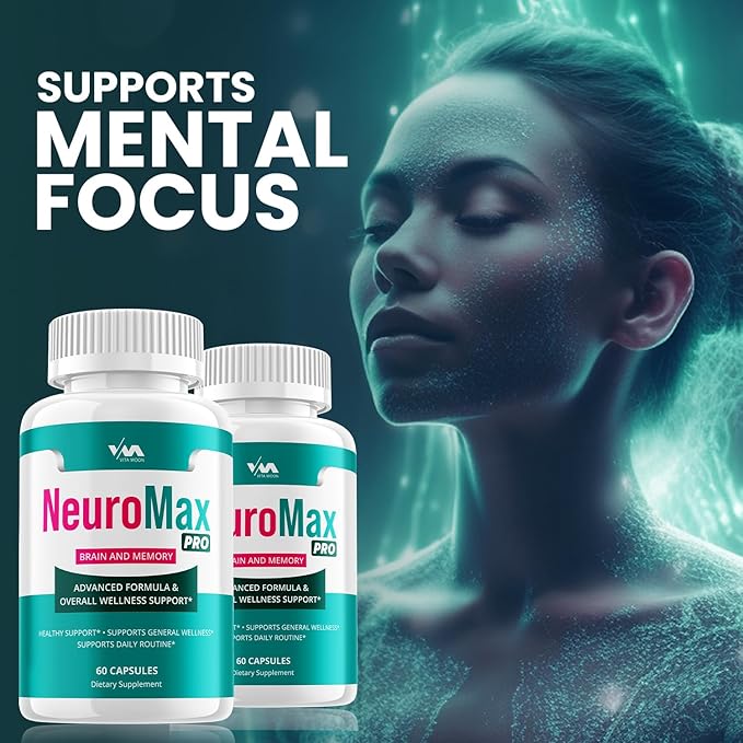 Neuro Max Pro Supplement Capsules – NeuroMax Pro Nootropics Pills, Function Support and Reviews, 60 Capsules