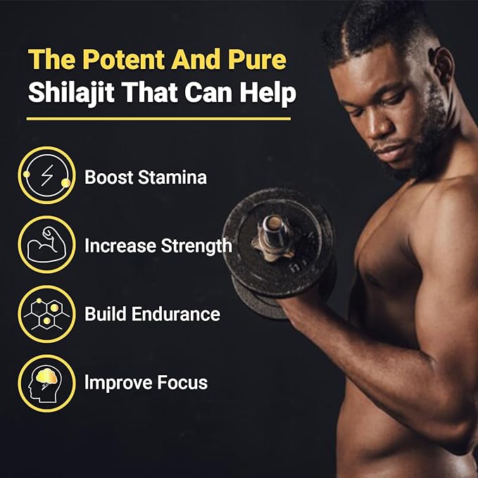 Himalayan Shilajit Gummies with Ashwagandha & Gokshura | 85+ Trace Minerals & Fulvic Acid | Organic, Non-GMO Micronutrient Supplement for Men & Women | 100% Pure & Natural