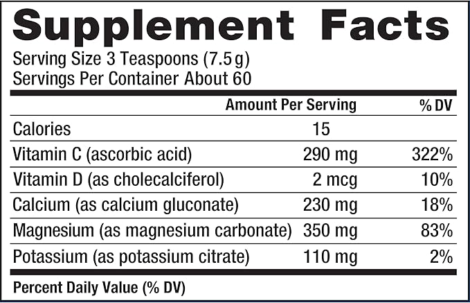 Natural Vitality Calm, Magnesium Supplement, Anti-Stress Drink Mix Powder, Gluten Free, Vegan, & Non-GMO, Watermelon, 16 oz