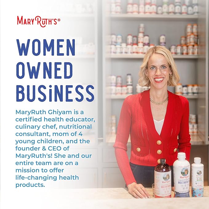 MaryRuth Organics Liquid Nighttime Multimineral | No Melatonin | Bedtime Routine | Magnesium Citrate | Calcium | Zinc | Vitamin D3| Available in 4 Flavor - Vegan | Sugar Free | Gluten Free | 15.22 Oz