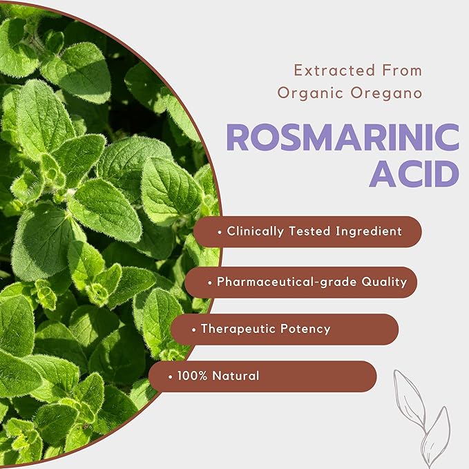 LifeLink Rosmarinic Acid Complex | 120 Capsules | Vegan, Non-GMO, Gluten Free | Antioxidant, Anti-Aging | Made in The USA