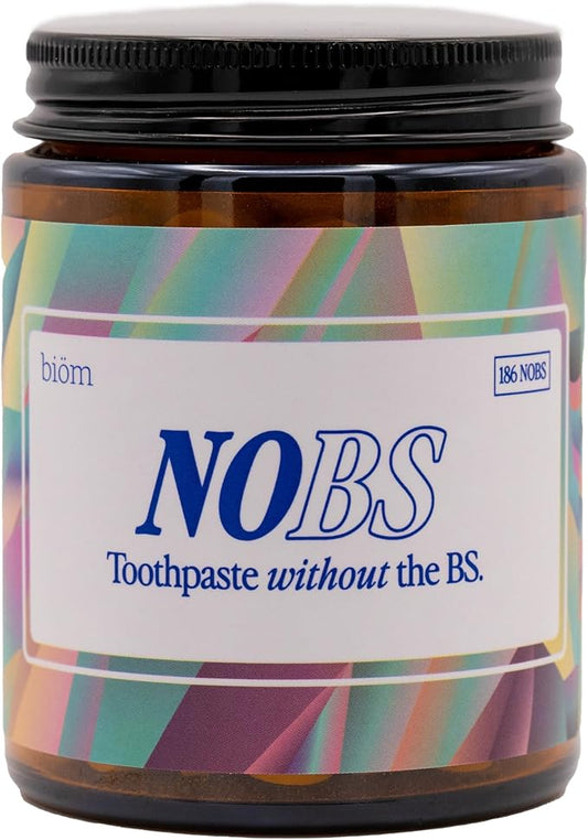 NOBS (No Bad Stuff) Toothpaste Tablets - Nano Hydroxyapatite, Fluoride & Plastic Free, Eco & Travel Friendly - Remineralize with NHA (3 Month)