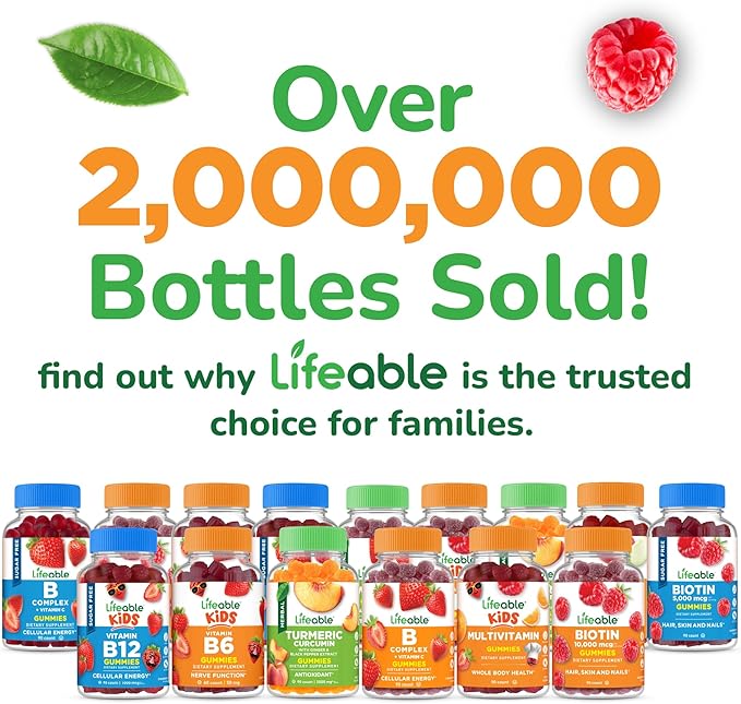 Lifeable Vitamin E Gummies | 400 IU | Great Tasting Vitamin E Supplements | Skin, Eye Health and Immune Function Support | VIT E for Adults, Men, Women | 90 Gummies