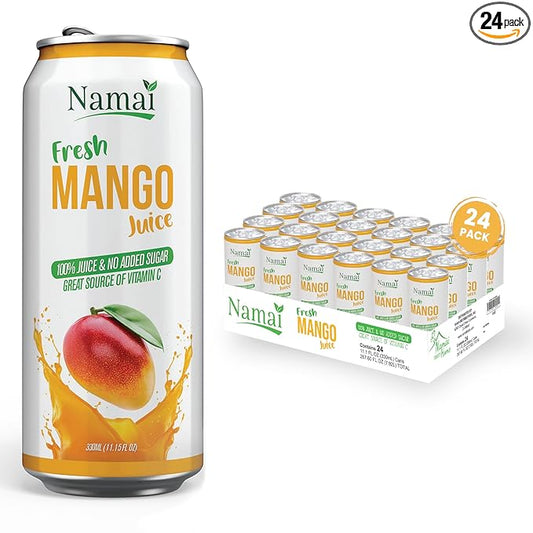 Namai Pure Mango Fruit Juice, No Added Sugar, 24-Pack