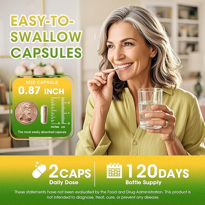 Menopause Supplements for Women - Black Cohosh & Ashwagandha for Hot Flashes, Night Sweats, Mood Swings, Hormonal Balance Support,10 Billion CFU Probiotic - 120(2 Packs) Capsules Vegan