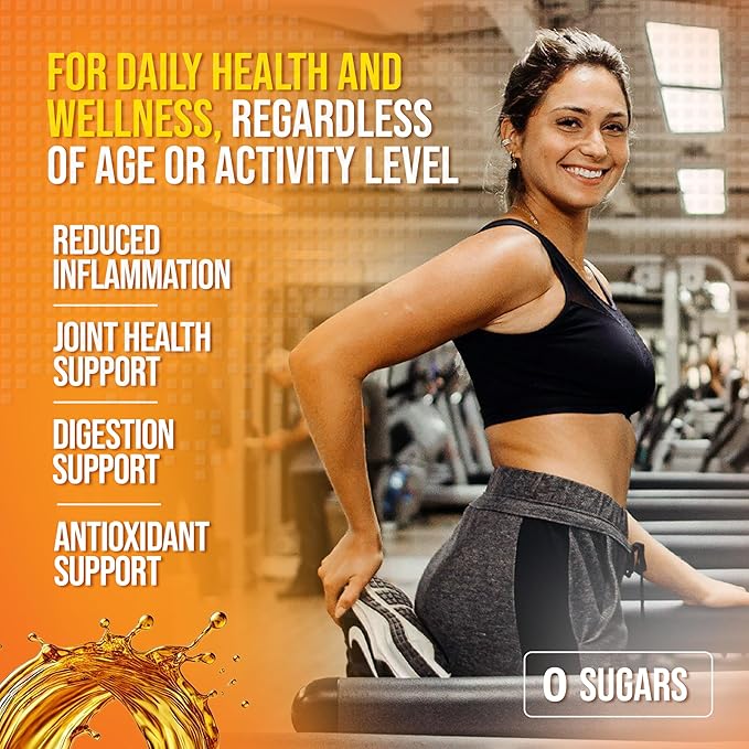 Advanced Liquid Turmeric – High Absorption Curcumin with Black Pepper & Vitamin D3 for Maximum Bioavailability – Joint, Inflammation & Immune Support – 20 fl oz