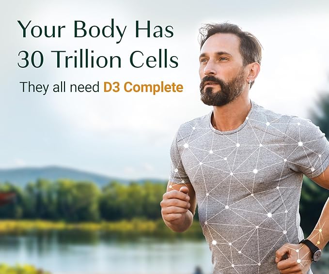 ALGAECAL 4-in-1 Vitamin D3 K2 Complete - ADK Vitamin Supplement, Enhanced Immune Support & Bone Health with D3 K2, A, & E - Whole Body Wellness & Bone Strength, 60 Easy-Swallow Softgels, Made in USA