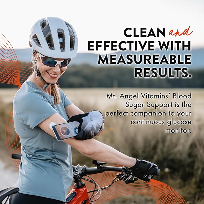 Mt. Angel Vitamins Blood Sugar Support Supplement - Natural Supplement with Pysllium Husk, Berberine with Ceylon Cinnamon, and Apple Cider Vinegar - Supports Healthy Blood Sugar Levels - 60 Capsules