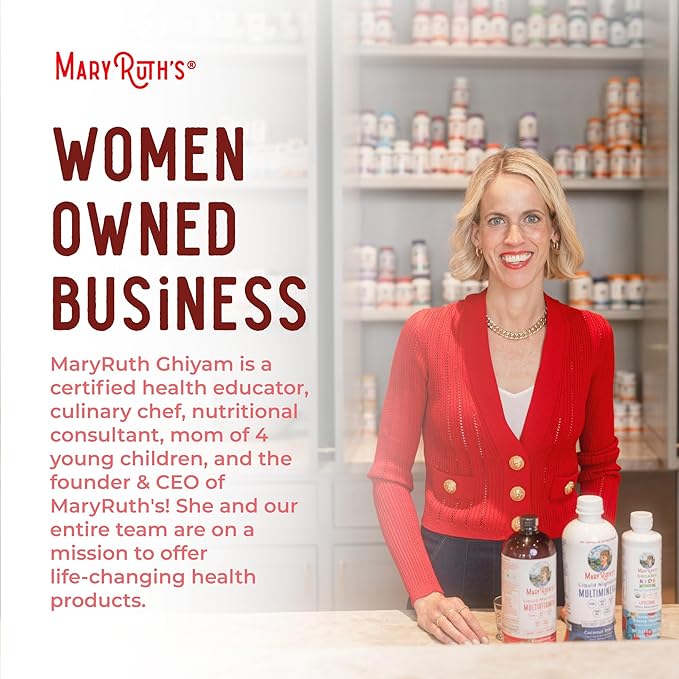 MaryRuth Organics Liquid Nighttime Multimineral | No Melatonin | Bedtime Routine | Magnesium Citrate | Calcium | Zinc | Vitamin D3| Available in 4 Flavors | Vegan | Sugar Free | Gluten Free | 32 Oz