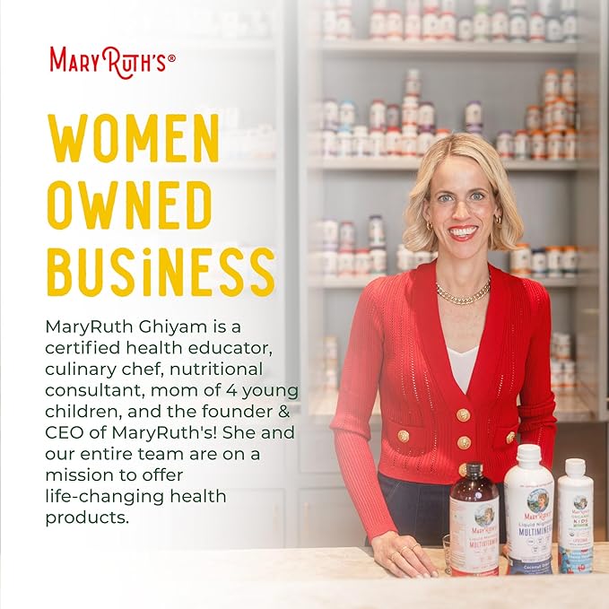 MaryRuth Organics Liquid Nighttime Multimineral | NO Melatonin | Magnesium Citrate | Calcium | Zinc | Vitamin D3| Available in 4 Flavors | Vegan | Sugar Free | Gluten Free | 32 Oz