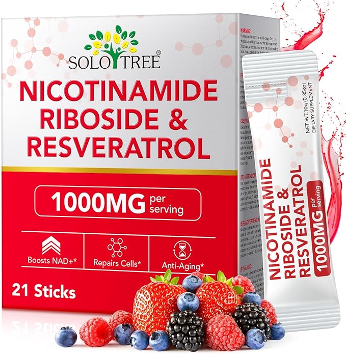 NAD+ Liquid Supplement, Premium Nicotinamide Riboside & Resveratrol, High-Potency NAD 1000mg Liquid, Boosts Cellular Energy, Concentration & Anti-Aging, Advanced NAD Supplement for Men & Women
