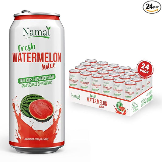 Namai Pure Watermelon Juice, No Added Sugar, 24-Pack