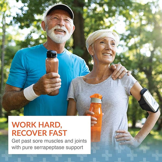 Arthur Andrew Medical, Serretia, Serrapeptase Formula for Muscle and Sinus Support, 60 Capsules