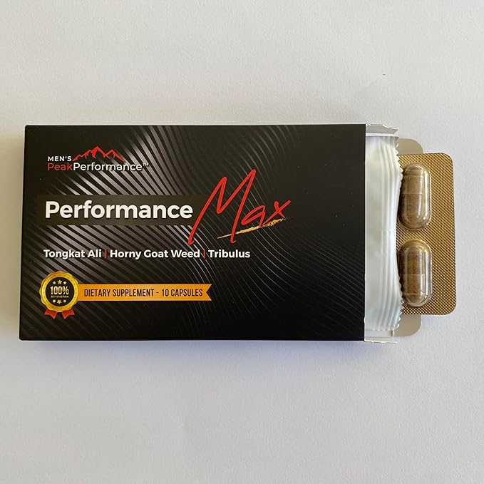 Masculinity Maximiser Supplement for Men – Energy, Endurance & Stamina Support for Improved Performance with Horny Goat Weed, Ashwagandha, Tongkat Ali & Maca – 10 Capsules
