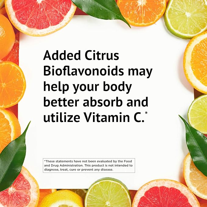 Ester-C American Health with Citrus Bioflavonoids Capsules - 24-Hour Immune Support, Gentle On Stomach, Non-Acidic Vitamin C - Non-GMO, Gluten-Free - 1000 mg, 90 Count