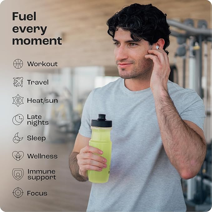 KEY NUTRIENTS Multivitamin Electrolytes Powder No Sugar - Refreshing Lemon Lime Electrolyte Powder - Endurance & Energy Supplement - Hydration Powder - No Calories - 90 Servings - Made in USA